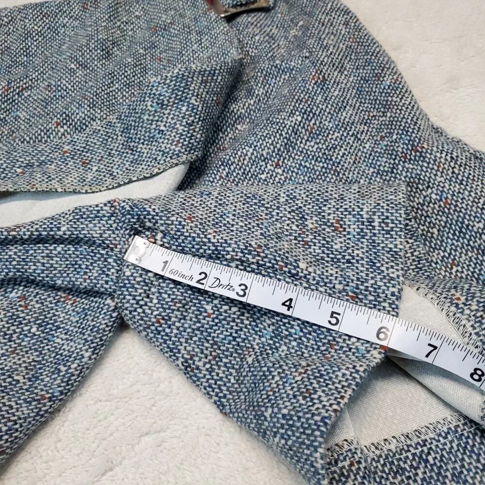 Vintage Ship n' Shore Blue White Tweed Skort Girl Tween 16 XL Retro Femininej‎